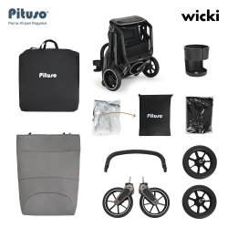 Pituso Коляска прогулочная WICKI Cappuccino