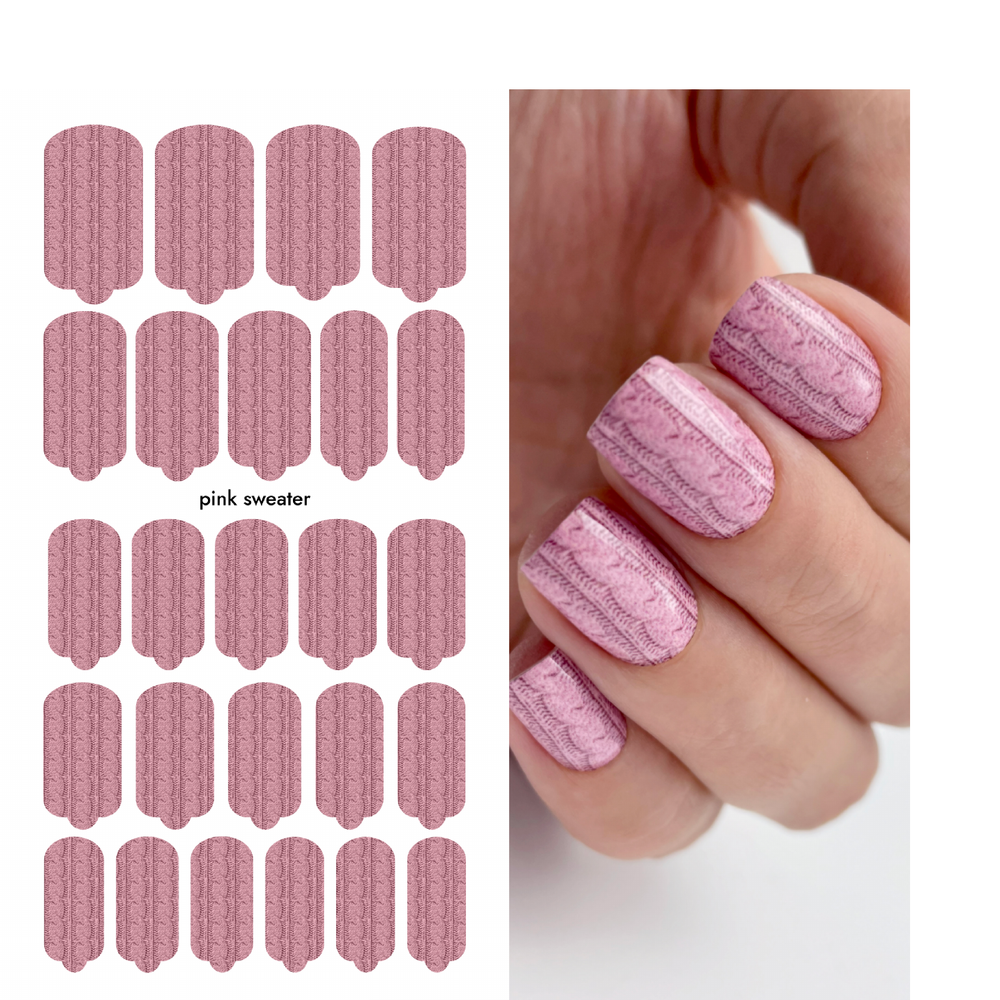 Пленки для маникюра Provocative Nails Pink sweater