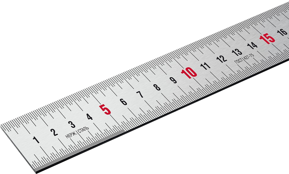 ЗУБР Про-15, длина 0.15 м, усиленная нержавеющая линейка, Профессионал (34280-015)