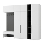 Прихожая 300 см SHTABE S170S01+P1+М31 (Белый-Графит)