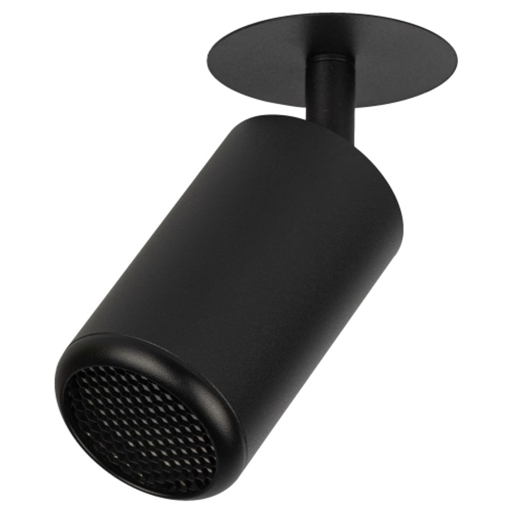 Светильник встраиваемый алюминиевый ЭРА KL106 BK под лампу MR16 GU10 черный матовый | Алюминиевые встраиваемые светильники