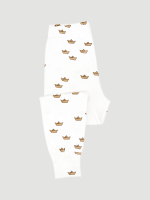 Пижама Mjölk Бумажные кораблики, на манжетах