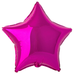 Шар фольгированный Звезда 45 см (Фуксия)