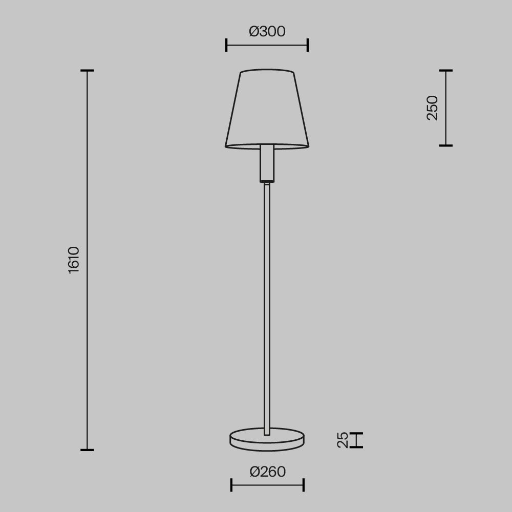 Торшер Maytoni   MOD483FL-01BS