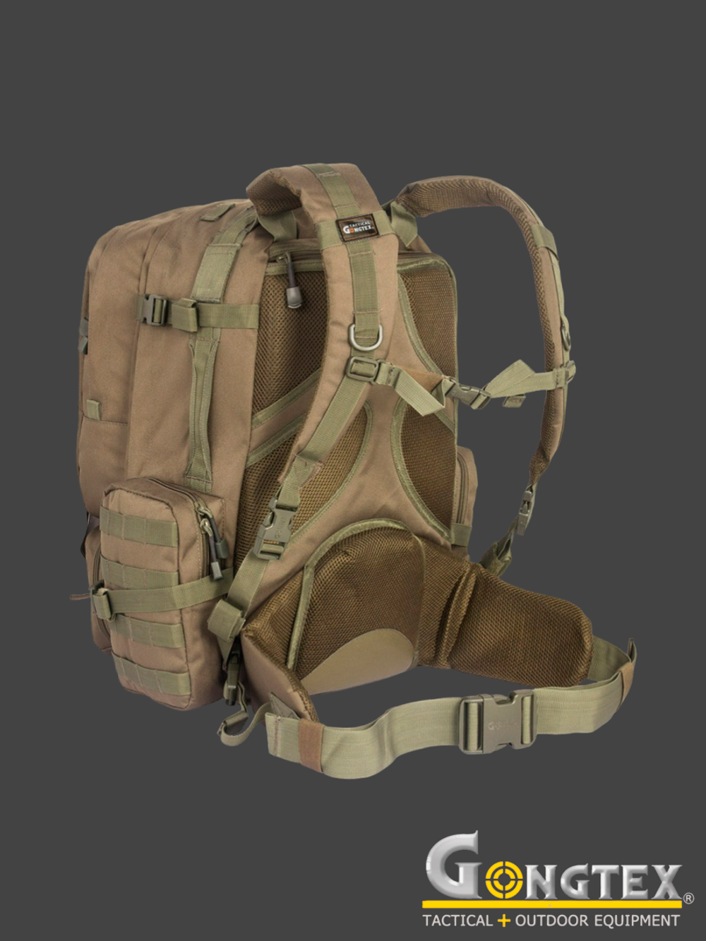 Рюкзак тактический Gongtex Diplomat Backpack, 60 л (0151). Олива
