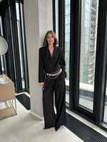 Жакет из вискозы однобортный черный