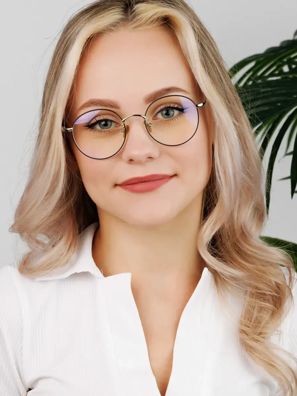 Очки для компьютера имиджевые защитные прозрачные нулевки