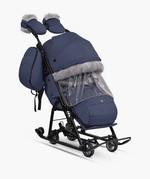 Санки-коляска Ника НД7-5SК/TC темно-синий