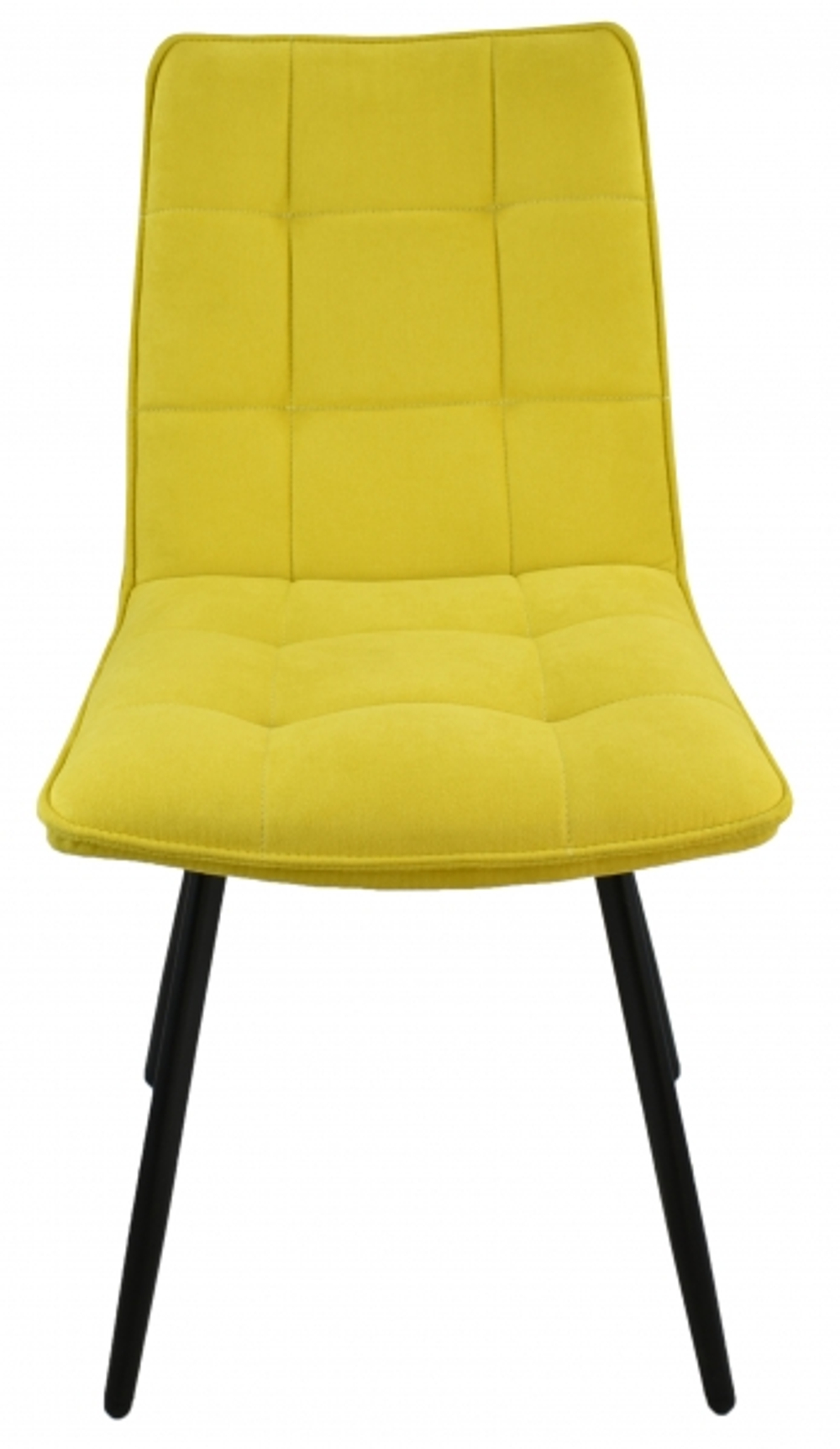 Стул "Рица" лофт ЭМАЛЬ ЧЕРНЫЙ МУАР ткань Солнечная карамель