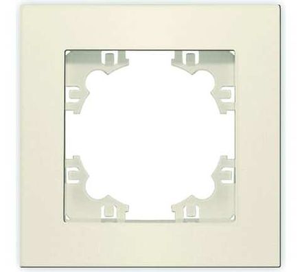 Рамка одноместная горизонтальная "UNIVersal" серия "Афина" слоновая кость (ivory) (еврослот) (HU2312