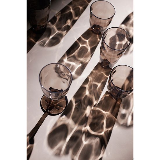 Набор бокалов из акрила hollow для вина, 430 мл, серо-коричневый, 4 шт.