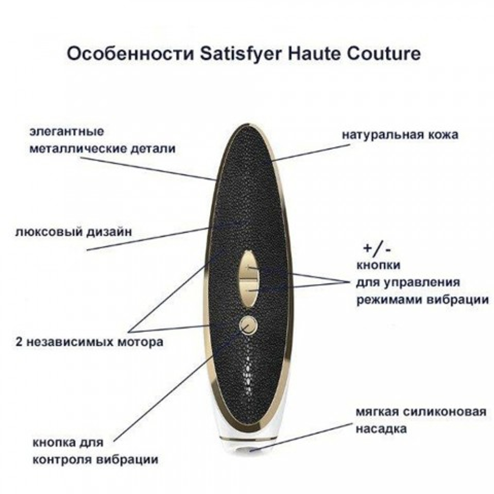 Вакуумно-волновой стимулятор с вибрацией Satisfyer Haute Couture