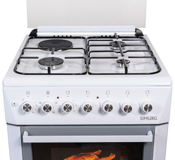 Кухон\ плита SIMURG FK 6316 GAZW - LUXE белый