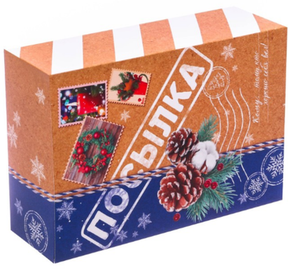 Купить оптом 060-0127 Складная коробка «Посылка», 16 × 23 × 7.5 см в Москве