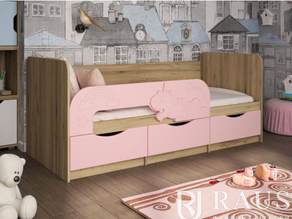 Кроватка Единорожик фабрика Раус
