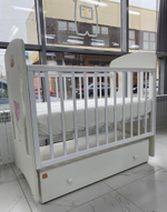 Кровать детская 120*60 "КАРОЛИНА" (арт.77) МДФ пп маят/ящ "Фламинго"