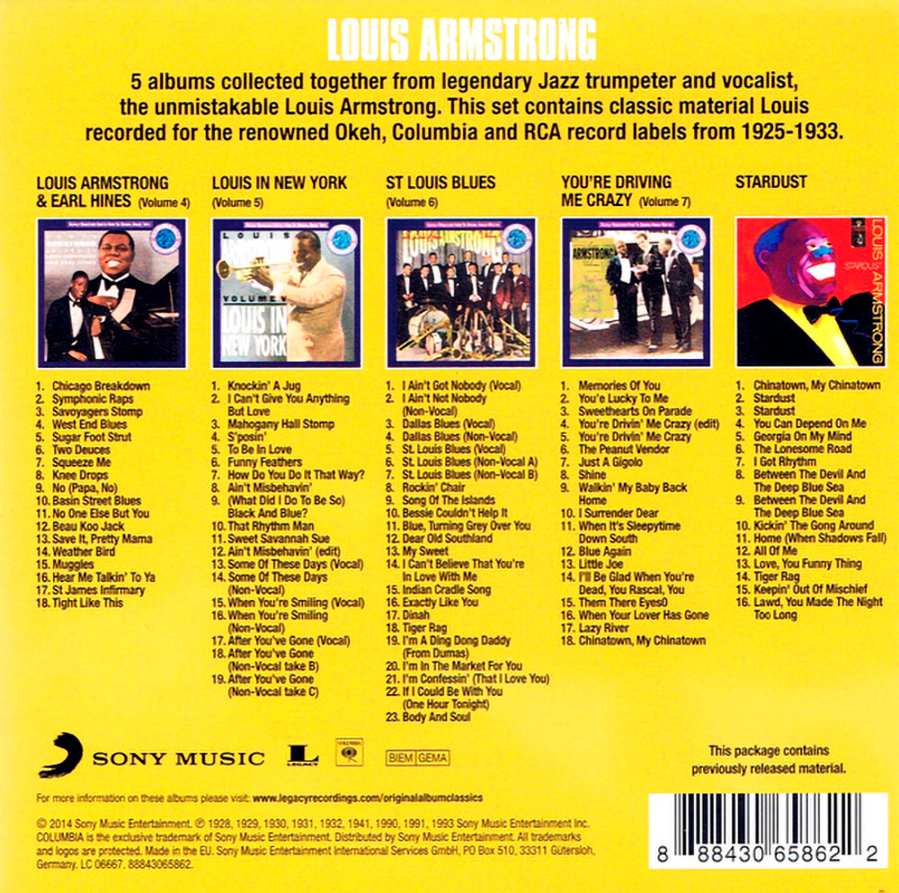 Louis Armstrong / Original Album Classics: The Okeh, Columbia & RCA Victor Recordings 1925-1933 (5CD)