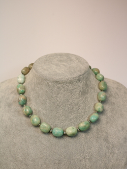 Чокер из амазонита «Амазонский прилив»