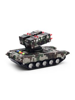 Игрушка Танк на батарейках, свет и звук (58069B)