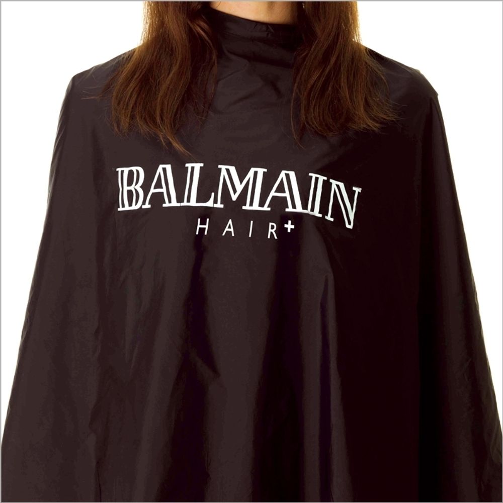 Balmain Черный пеньюар Black Cutting Cape