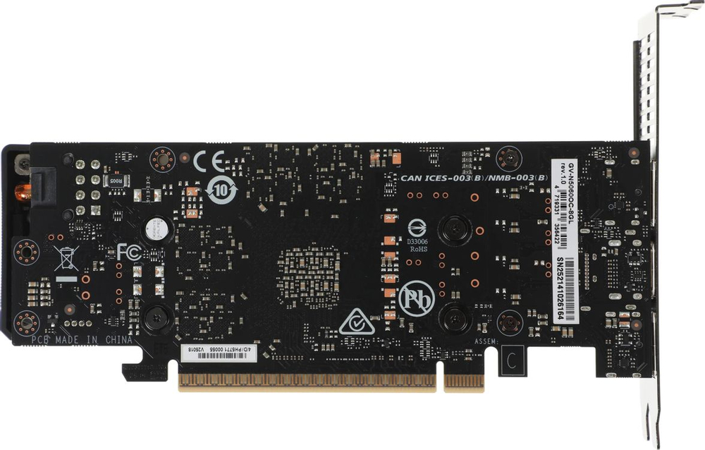 Видеокарта Gigabyte NVIDIA  GeForce RTX 5060 GV-N5060OC-8GL 1.0 8ГБ GDDR7, Low Profile,  OC,  Ret