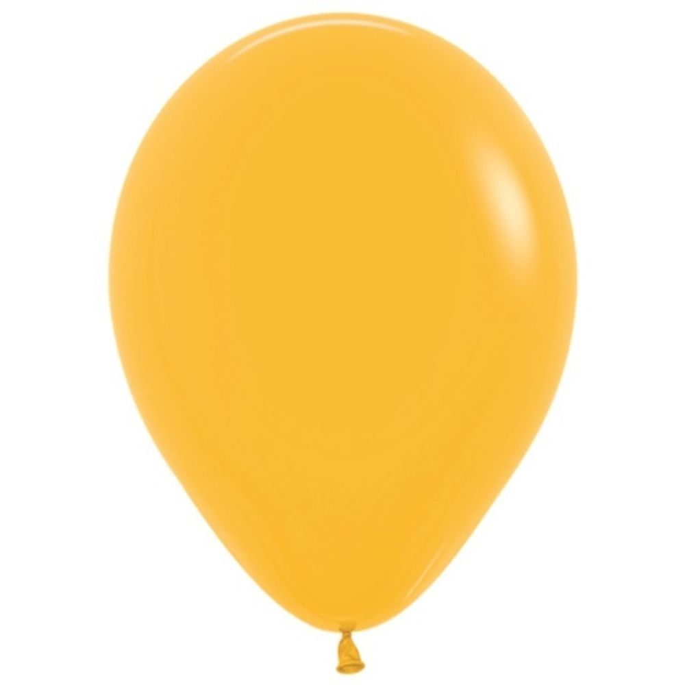 Воздушные шары Sempertex, цвет 021 пастель, тёмный жёлтый, 12 шт. размер 12&quot;