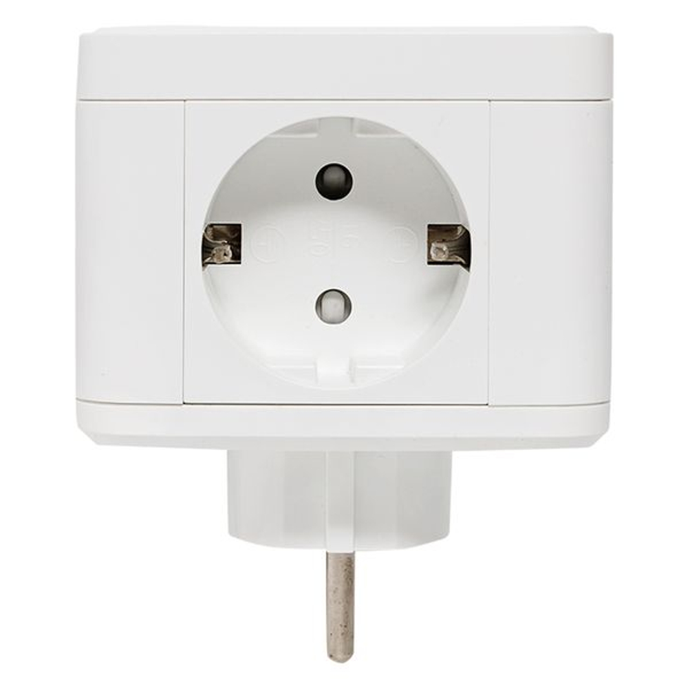Тройник "Куб" 2 гнезда 2USB 2,4А+Type C + Ночник