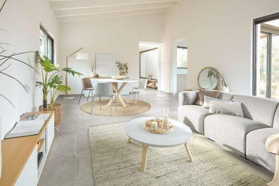 ARYA Стол с белой столешницей с отделкой из меламина на стальных ножках с отделкой под дерево