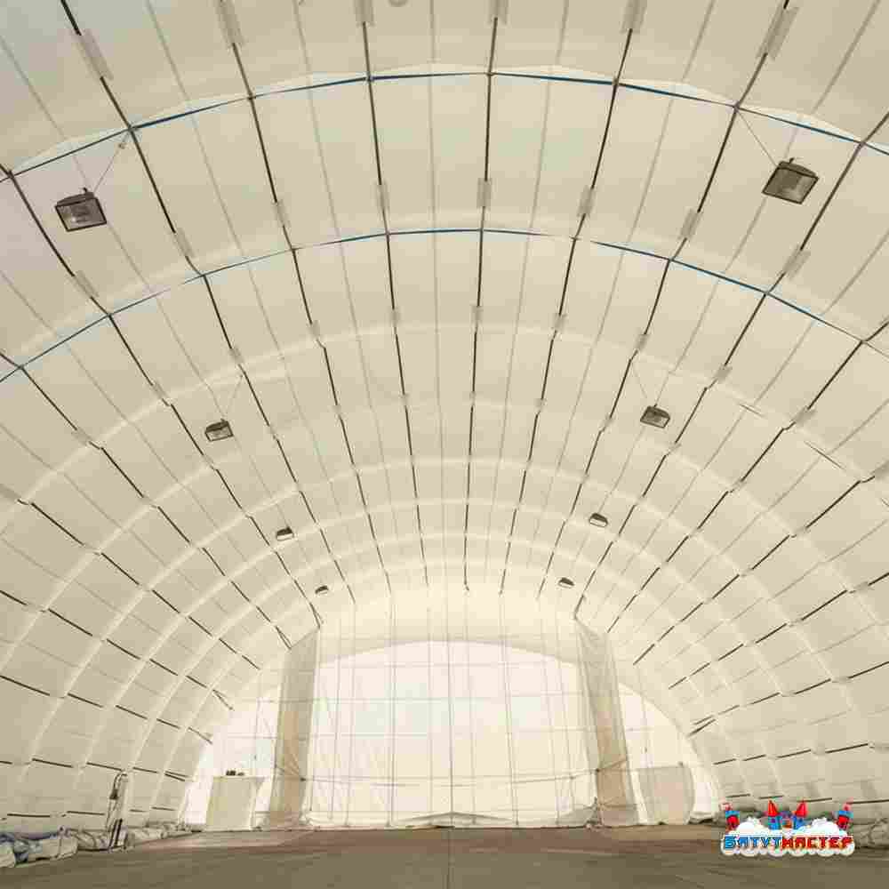 Пневмокаркасный ангар «Горизонт 2» авиационный 50×35×25 м — из ПВХ для самолетов