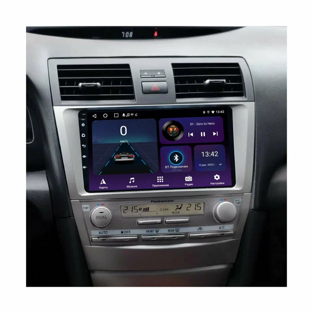 Магнитола для Toyota Camry 2006-2011 XV40 - FarCar DX1171M монитор 9.5" IPS на Android 13, 4+64Гб, CarPlay