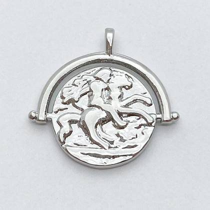 Подвеска, цвет серебро (родий), размер 20*20 мм, цена за 1 шт