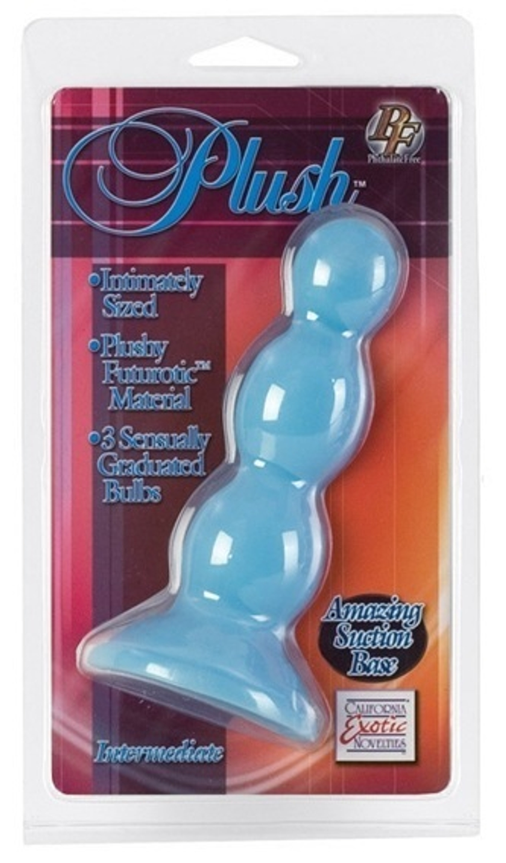 Голубая анальная втулка PLUSH