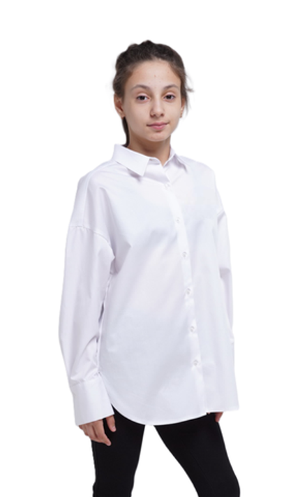Рубашка (блуза) с длинным рукавом для девушек