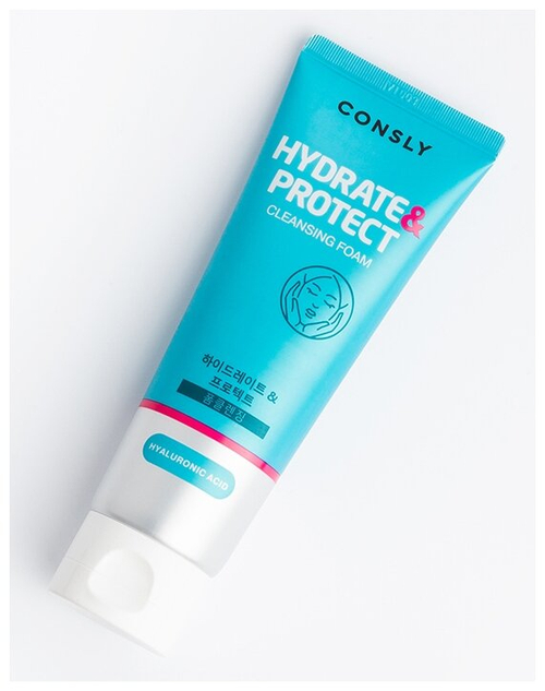 Consly пенка для умывания увлажняющая с гиалуроновой кислотой Hydrate&Protect, 120 мл