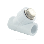Фильтр PP-R сетчатый белый Дн 32х45гр внутренняя пайка VALFEX 10141032