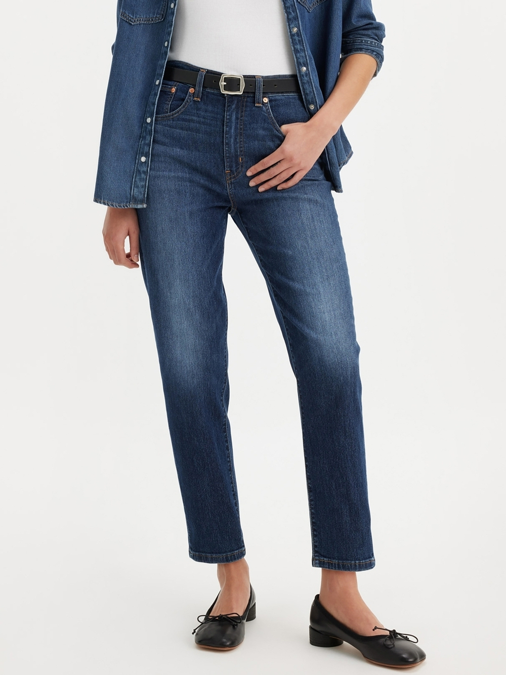 Женские джинсы бойфренды с завышенной талией Levi's High Rise Boyfriend 85873-0130