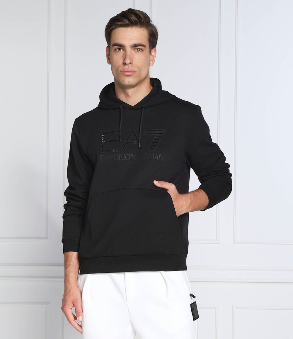 Худи EA7 - черный(3LPM91 PJARZ)