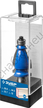 ЗУБР 44,5x28мм, хвостовик 12мм, фреза кромочная фигурная №3