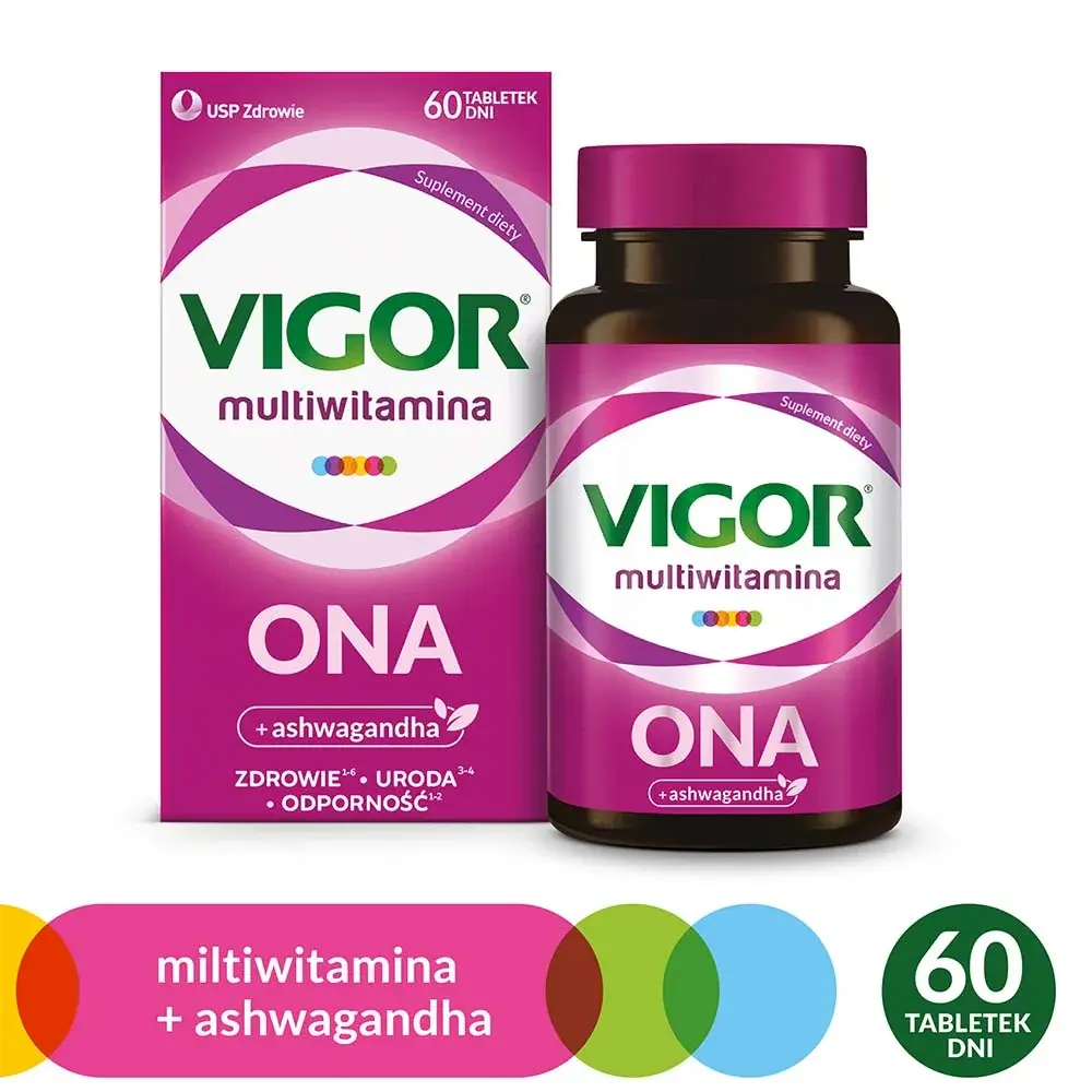 Мультивитаминная пищевая добавка Vigor Multivitamin ONA, 60 таблеток