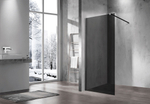 Душевая перегородка Walk-In VSW-1H110CGB, 1100*2000, черный, стекло тонированное