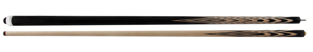 Бильярдный кий для русского бильярда Эльф запил паутина, двухсоставной (граб, черный граб)