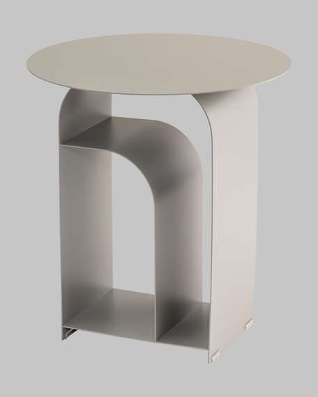 Журнальный столик Arwel металл темно-серый