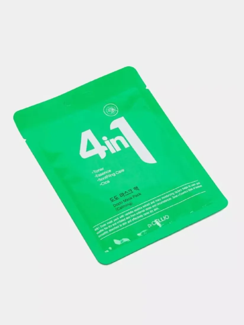 Маска тканевая с центеллой Dr. Cellio 4 in 1