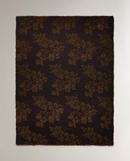 Zara Home плед из полиэстера, коричневый, 140x190 см · 3371/004