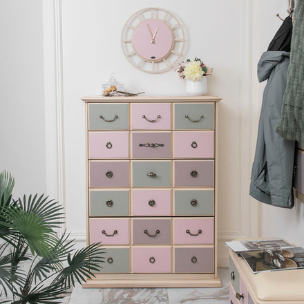 Комод "Пандора"- 4 с 4 ящиками Айвори Акварель