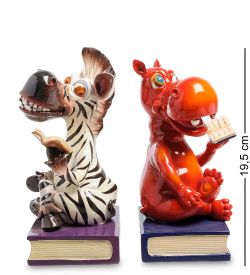 SK Gifts SK-75 Держатели для книг «Бегемотик с Зеброй»