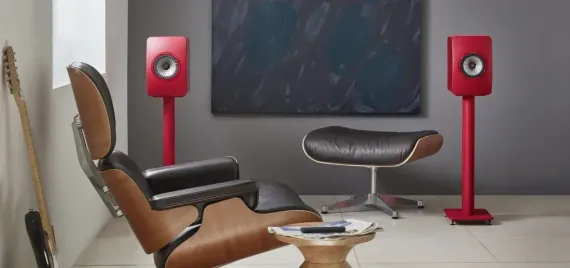 KEF S2 Floor Stand Royal Blue Special Edition