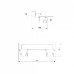 Спот Eurosvet Leonardo 23463/2 хром/бронза античная