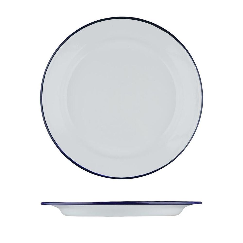 Тарелка d 26 см h2,3 см Blue Rim эмалированая сталь SUNNEX [1]