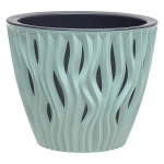 Кашпо для цветов пластиковое 2,25л d-17,5см «Вдохновение» Нефрит